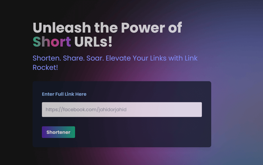 🚀 Link Rocket: Unleash the Power of Short URLs!